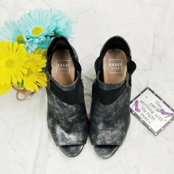 Kaari Blue Shoes | Nwob Kaari Blue Peep Toe Booties | Poshmark